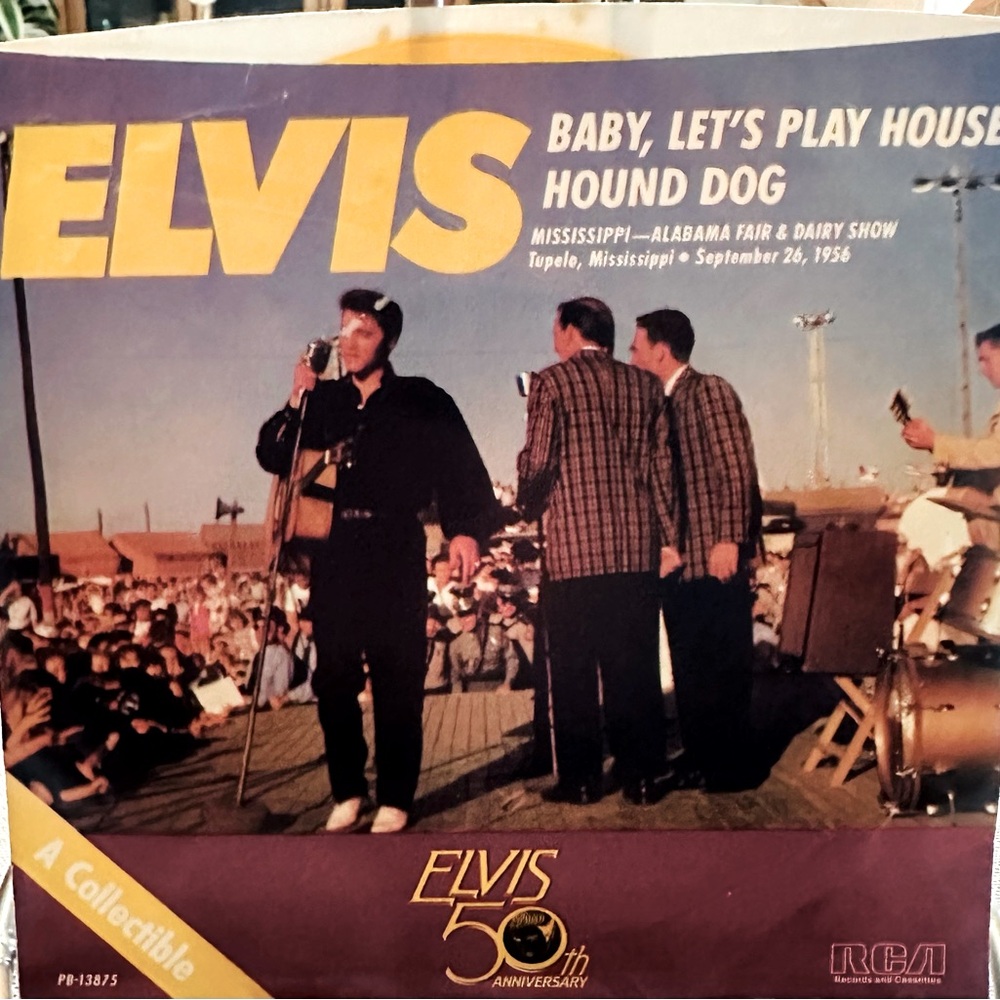 Elvis Presley yellow vinyl/ collectible
